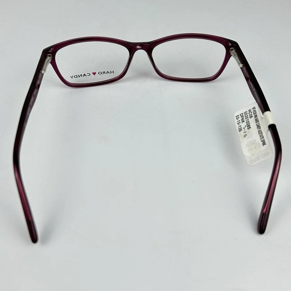 Hard Candy Women's HC08 Dark Pink Eyeglass Frame 53-15-135 mm‎